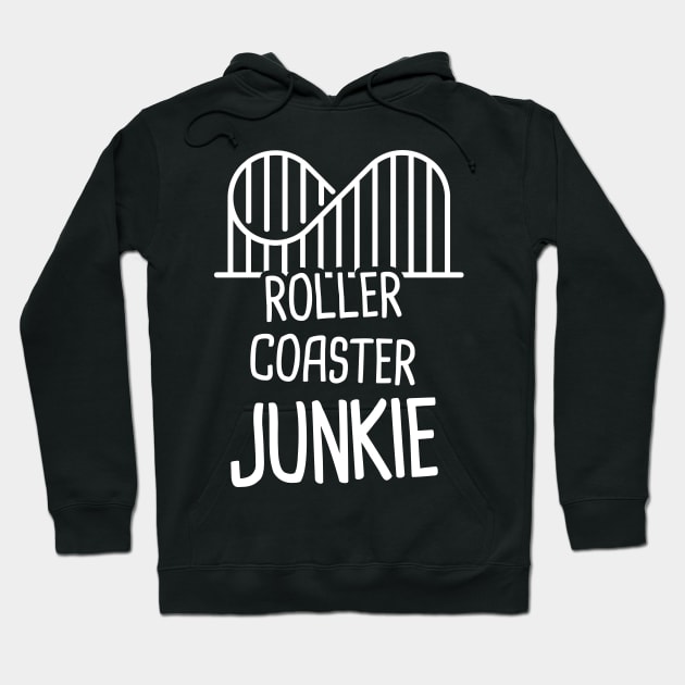 Roller Coaster Theme Park Thrill Ride Hoodie by MeatMan